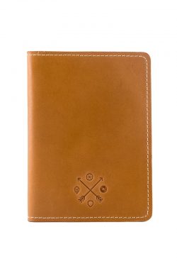 Porta Passaporte Roadie Caramelo