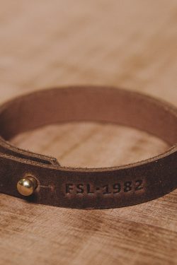 Pulseira Outsider Goods Couro Savage