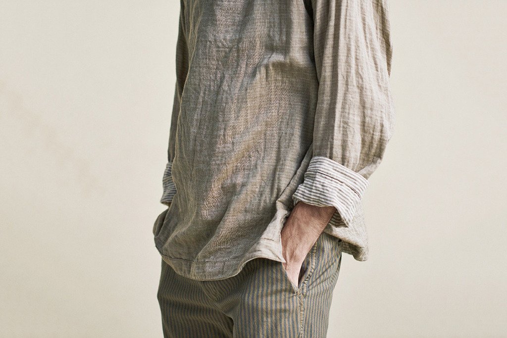 camisa de linho natural