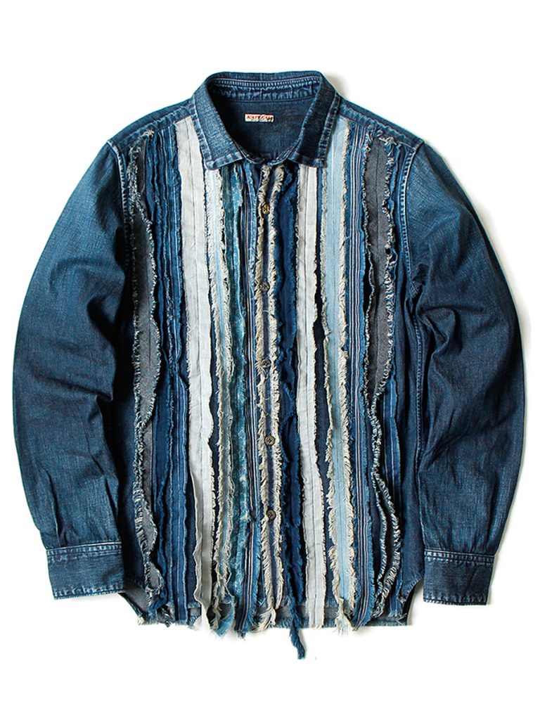 roupas com patchwork boro