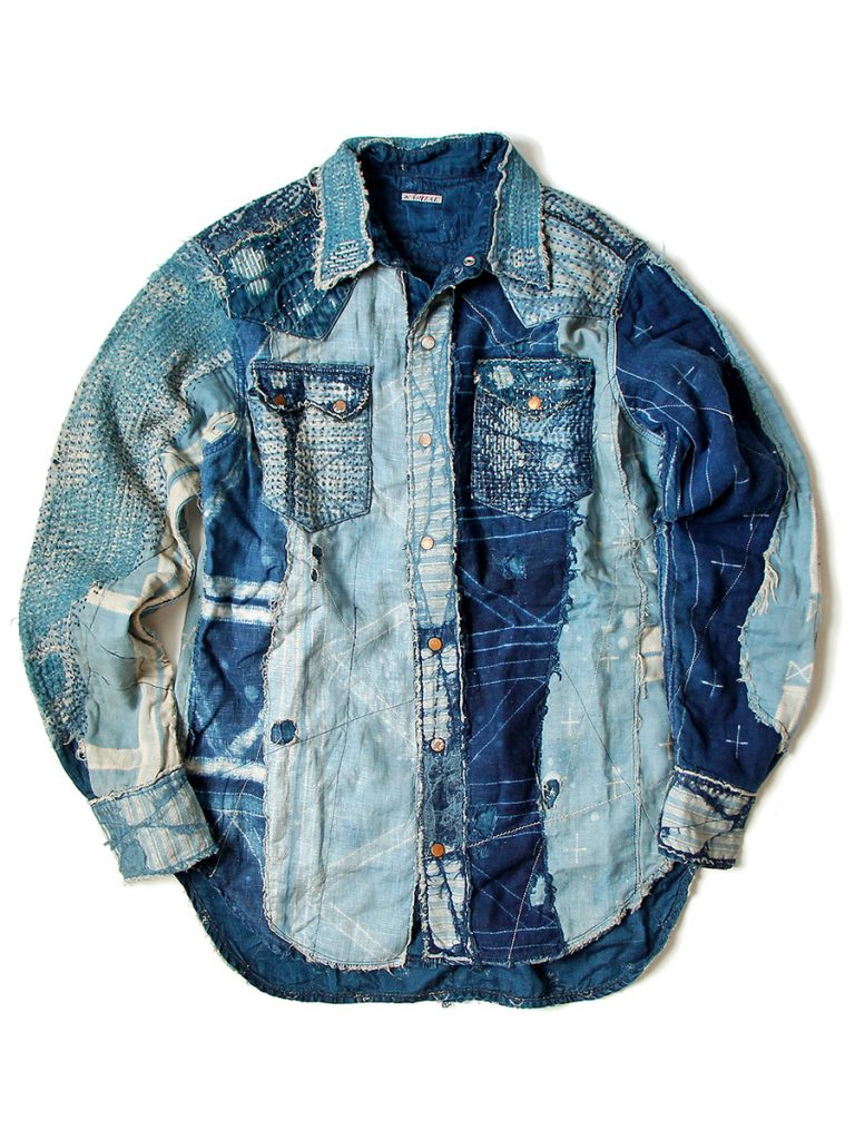 roupas com patchwork boro
