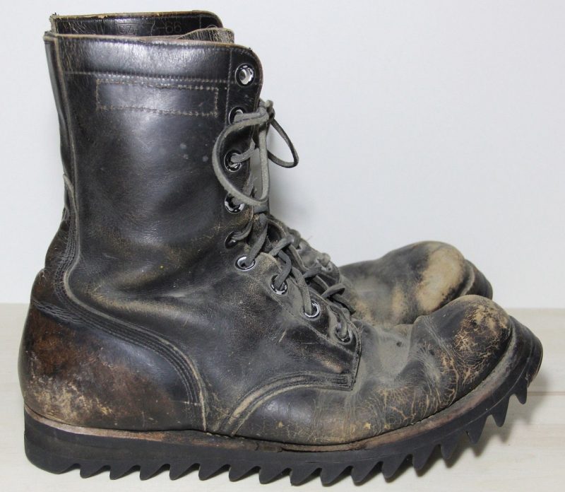 coturno militar vintage com sola Nathan Hack Ripple Sole