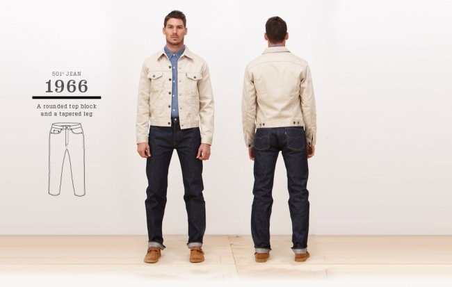 Jeans Levi's 501 de 1966