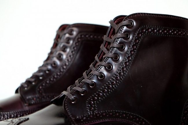 Bota Brogue Alden Shell Cordovan Color 8