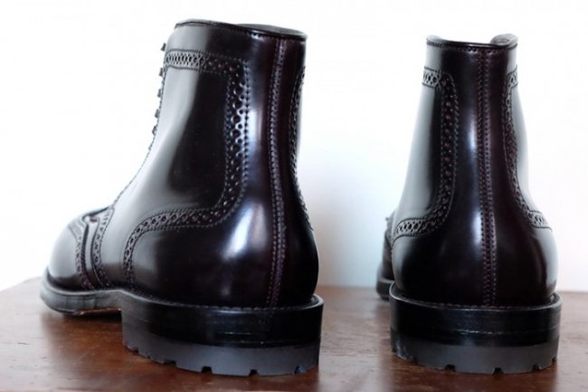 Bota Brogue Alden Shell Cordovan Color 8