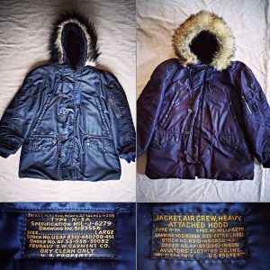 parka militar vintage