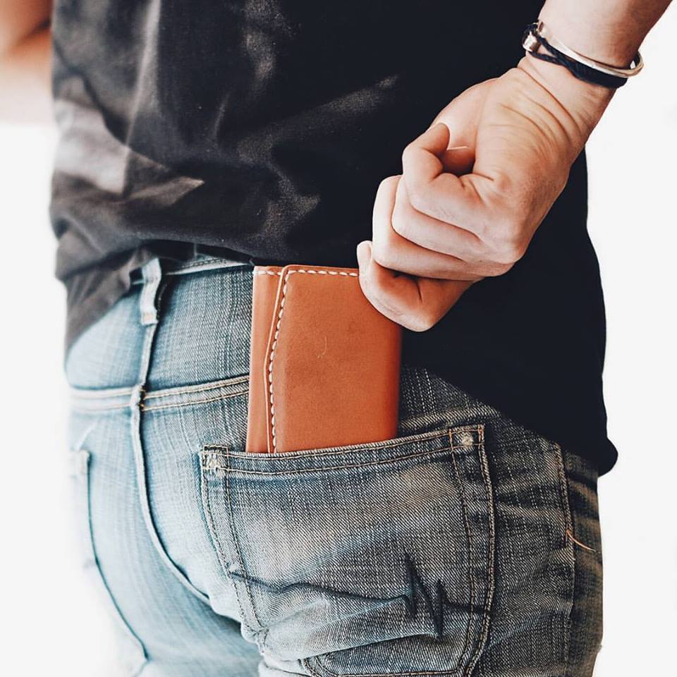 Carteira Masculina em Couro Vegetable Tanned