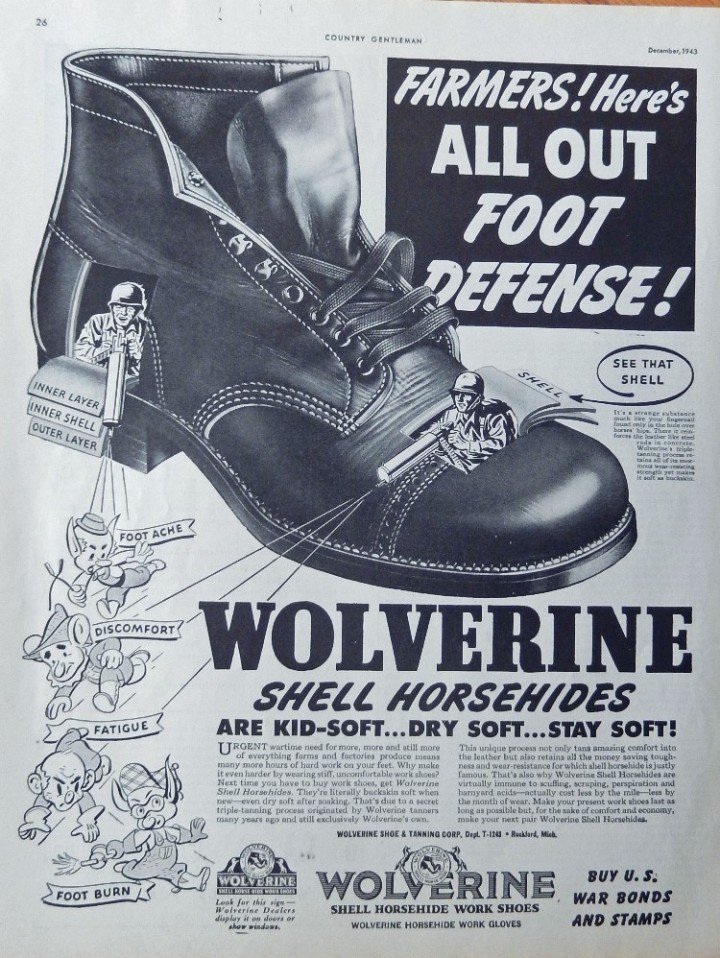 bota wolverine 1000 miles