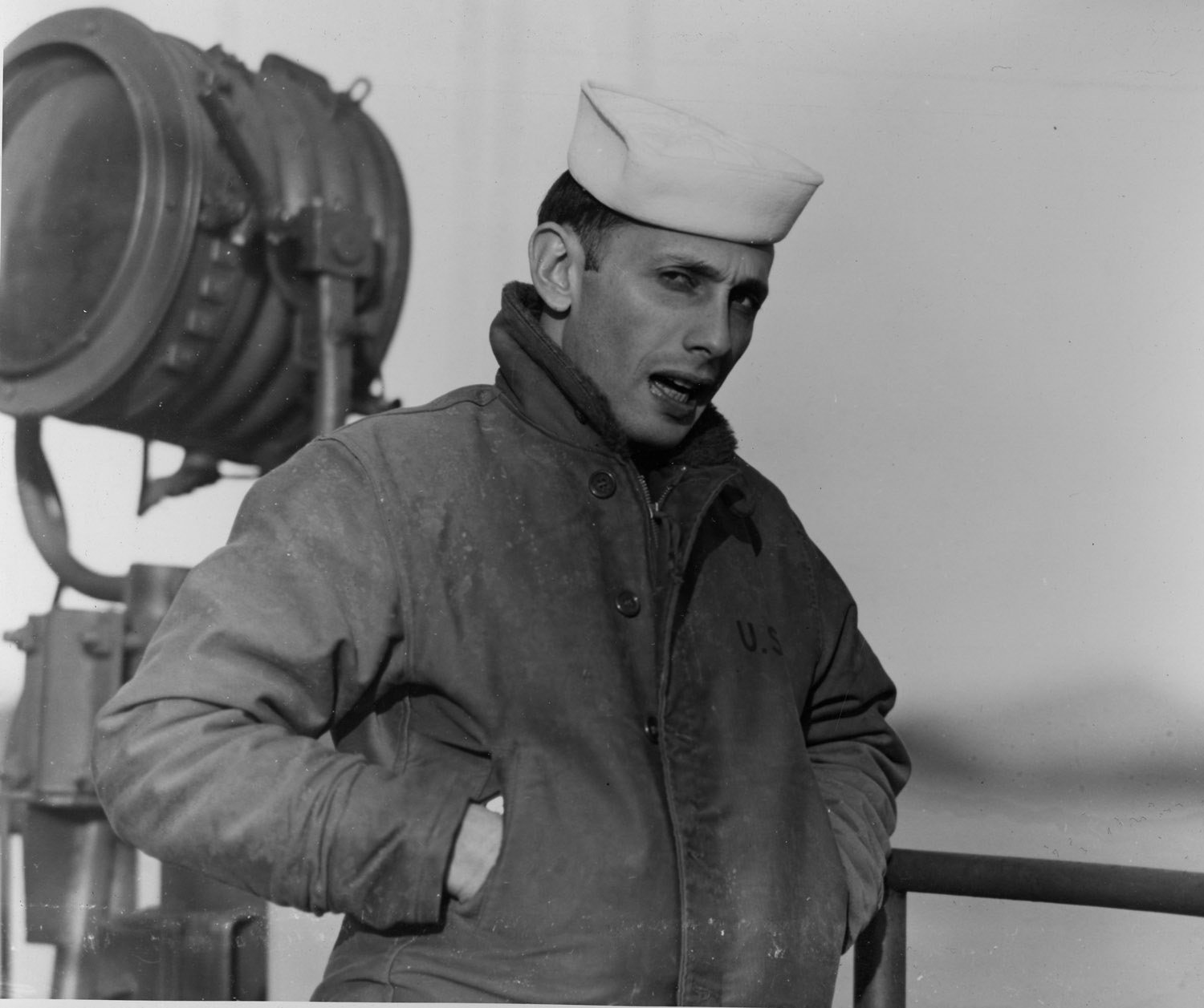 Jaqueta N-1 Deck Jacket na Marinha Americana durante a Segunda Guerra