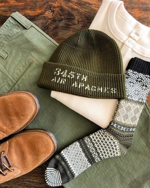 Gorro masculino militar Buzz Rickson Gorro Militar Buzz Rickson