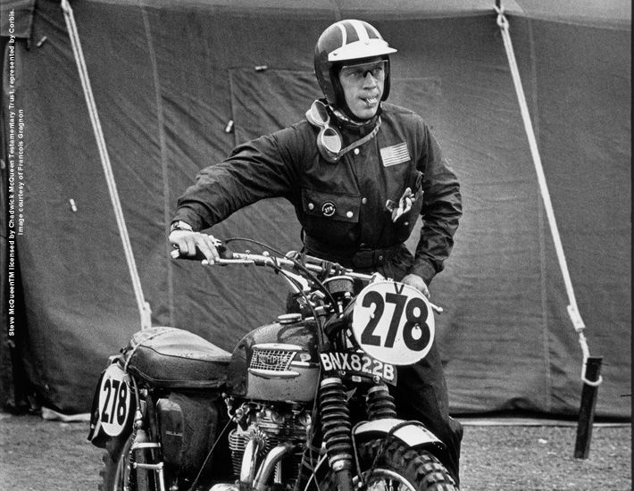 Steve McQueen com a jaqueta Barbour International