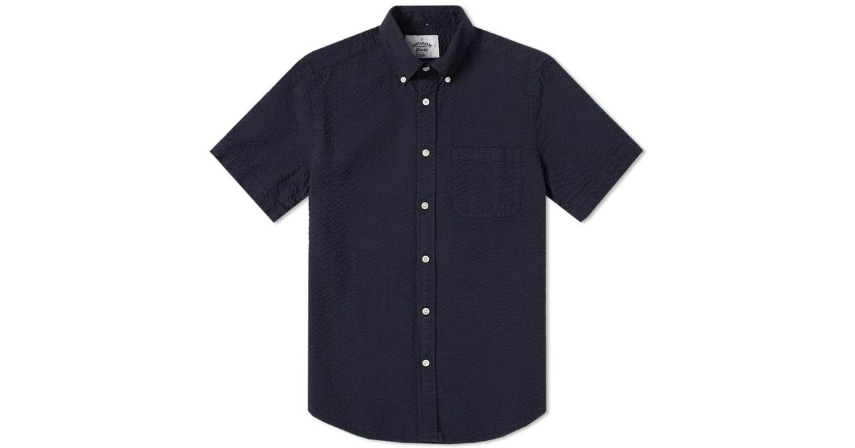 camisa de anarruga azul escuro