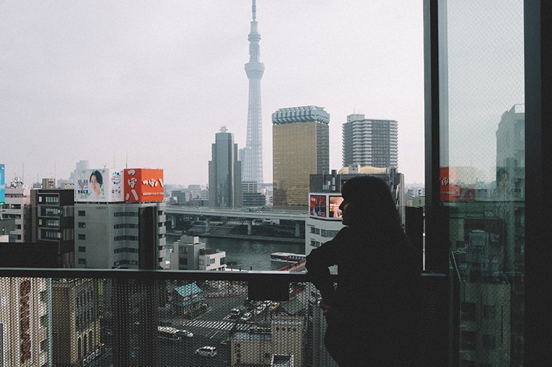 Vista da Torre de Asakusa Vista da Torre de Asakusa