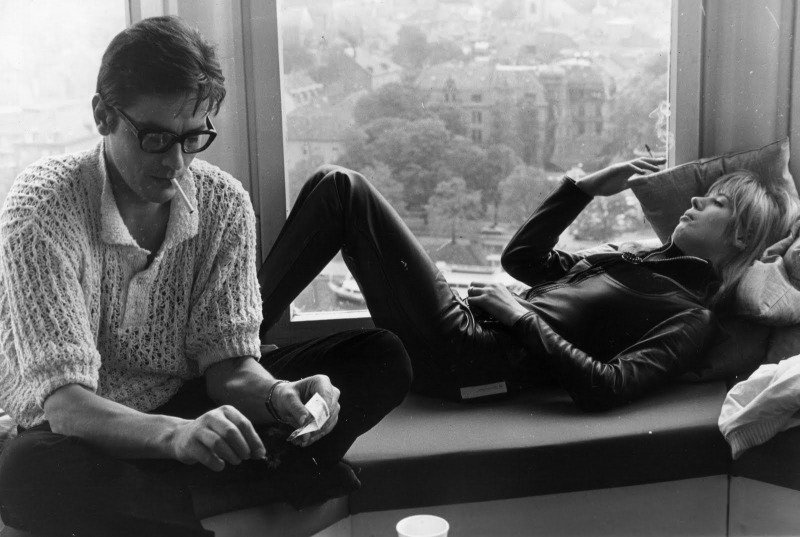 Marianne Faifhtull e Alain Delon Marianne Faifhtull e Alain Delon